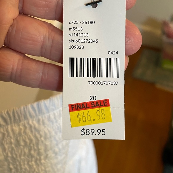 Lane Bryant size 20 white embroidered dress - Picture 4 of 4